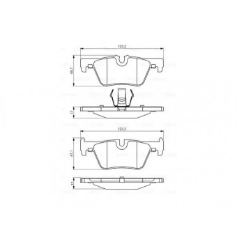 Fren Balatası F20+LCI F22+LCI F30+LCI F34+LCI F32+LCI F36+LCI Arka 114>125i/d; 316>330i/d